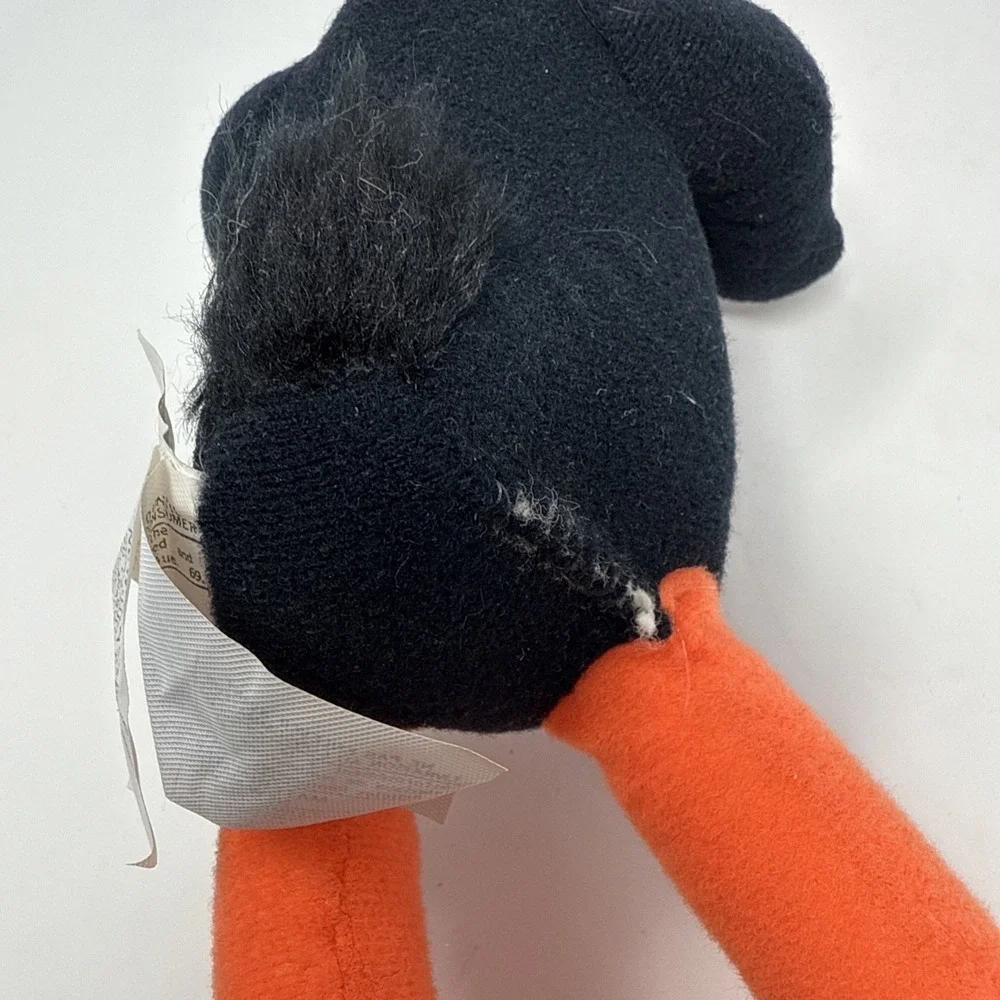 VTG Daffy Duck  1971 Warner Brothers 13 inch Plush Mighty Star Looney Tunes Read